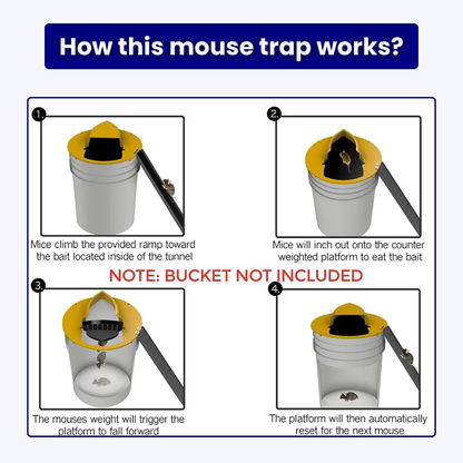 Jaroori Brand™ Bucket Mouse Trap